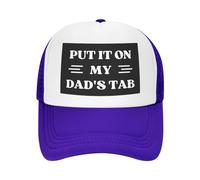 FWJZDSP Cappello da Baseball da Uomo e da Donna con Scritta Mettilo sul Conto di Mio Padre, in Rete, Il miglior papà del Mondo