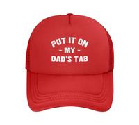 FWJZDSP Cappello da Baseball da Uomo e da Donna con Scritta Mettilo sul Conto di Mio Padre, in Rete, Il miglior papà del Mondo