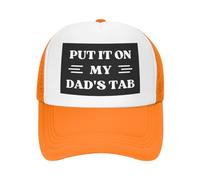 FWJZDSP Cappello da Baseball da Uomo e da Donna con Scritta Mettilo sul Conto di Mio Padre, in Rete, Il miglior papà del Mondo