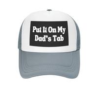 FWJZDSP Cappello da Baseball da Uomo e da Donna con Scritta Mettilo sul Conto di Mio Padre, in Rete, Il miglior papà del Mondo