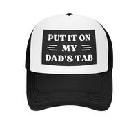 FWJZDSP Cappello da Baseball da Uomo e da Donna con Scritta Mettilo sul Conto di Mio Padre, in Rete, Il miglior papà del Mondo