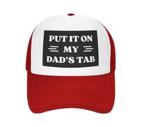 FWJZDSP Cappello da Baseball da Uomo e da Donna con Scritta Mettilo sul Conto di Mio Padre, in Rete, Il miglior papà del Mondo