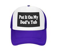 FWJZDSP Cappello da Baseball da Uomo e da Donna con Scritta Mettilo sul Conto di Mio Padre, in Rete, Il miglior papà del Mondo