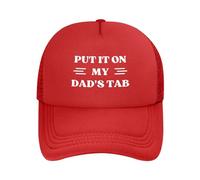 FWJZDSP Cappello da Baseball da Uomo e da Donna con Scritta Mettilo sul Conto di Mio Padre, in Rete, Il miglior papà del Mondo