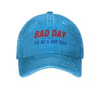 FWJZDSP Cappello da Baseball Divertente da Uomo e da Donna con Scritta Bad Day to Be an Hot Dog