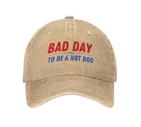 FWJZDSP Cappello da Baseball Divertente da Uomo e da Donna con Scritta Bad Day to Be an Hot Dog