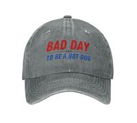 FWJZDSP Cappello da Baseball Divertente da Uomo e da Donna con Scritta Bad Day to Be an Hot Dog