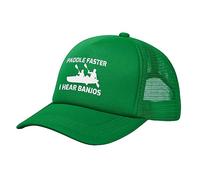 FWJZDSP Cappello da Baseball Paddle Faster I Hear Banjo con Motivo Musicale in Rete per Uomo e Donna, Regolabile, da Camionista, per papà e Mamma, Regalo