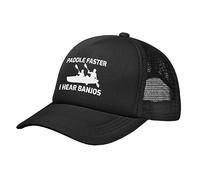 FWJZDSP Cappello da Baseball Paddle Faster I Hear Banjo con Motivo Musicale in Rete per Uomo e Donna, Regolabile, da Camionista, per papà e Mamma, Regalo