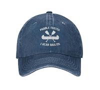 FWJZDSP Cappello da Baseball Regolabile con Scritta Paddle Faster I Hear Banjo, per Uomo e Donna, con Scritta Music Hat