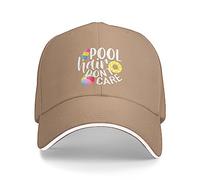 FWJZDSP Cappello da Baseball Regolabile da Uomo e da Donna con Scritta Pool Hair Don't Care