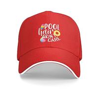 FWJZDSP Cappello da Baseball Regolabile da Uomo e da Donna con Scritta Pool Hair Don't Care