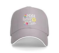 FWJZDSP Cappello da Baseball Regolabile da Uomo e da Donna con Scritta Pool Hair Don't Care
