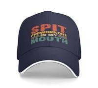 FWJZDSP Cappello da Baseball Spits-Preworkout in My Mouth con Scritta Cappellino da Camionista Casual per Donna e Uomo