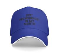 FWJZDSP Cappello da Baseball Spits-Preworkout in My Mouth con Scritta Cappellino da Camionista Casual per Donna e Uomo