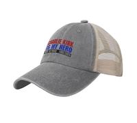 FWJZDSP Cappello da Camionista Charlie Kirk Is My Hero, Berretto da Baseball in Rete da Cowboy