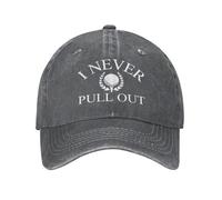 FWJZDSP Cappello da Camionista con Bandiera da Golf I Never Pull Lavato e Regolabile, Berretto da Baseball da papà