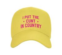 FWJZDSP Cappello da Camionista da Uomo e da Donna con Visiera da Baseball I Put The Cunt in Country