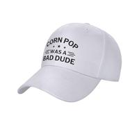 FWJZDSP Cappello da Camionista Divertente Corn-Pop-Was-A-Bad-Dudes, Regalo per Uomo e Donna, Berretto da Baseball