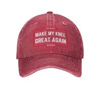 FWJZDSP Cappello da Camionista Lavato e Regolabile con Scritta Make My Knee Great Again