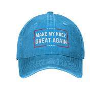 FWJZDSP Cappello da Camionista Lavato e Regolabile con Scritta Make My Knee Great Again