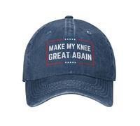 FWJZDSP Cappello da Camionista Lavato e Regolabile con Scritta Make My Knee Great Again