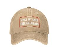FWJZDSP Cappello da Camionista Lavato e Regolabile con Scritta Make My Knee Great Again