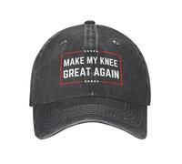 FWJZDSP Cappello da Camionista Lavato e Regolabile con Scritta Make My Knee Great Again
