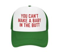 FWJZDSP Cappello da Camionista Regolabile con Scritta You Can't Make A Baby in The Butt per Uomo e Donna, Berretto da Baseball, Regalo per papà