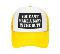 FWJZDSP Cappello da Camionista Regolabile con Scritta You Can't Make A Baby in The Butt per Uomo e Donna, Berretto da Baseball, Regalo per papà