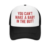 FWJZDSP Cappello da Camionista Regolabile con Scritta You Can't Make A Baby in The Butt per Uomo e Donna, Berretto da Baseball, Regalo per papà