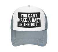 FWJZDSP Cappello da Camionista Regolabile con Scritta You Can't Make A Baby in The Butt per Uomo e Donna, Berretto da Baseball, Regalo per papà