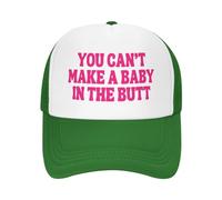 FWJZDSP Cappello da Camionista Regolabile con Scritta You Can't Make A Baby in The Butt per Uomo e Donna, Berretto da Baseball, Regalo per papà