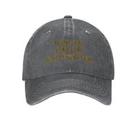 FWJZDSP Cappello da Camionista Wine'E M Dine'E M Sixty-Nine'E M, Berretto da Baseball Lavato da papà, Uomo e Donna