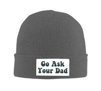 FWJZDSP Cappello da papà Vai a Chiedere a Tuo papà, Berretto Invernale Caldo, Divertente per la Festa del papà, per Mamma e papà.