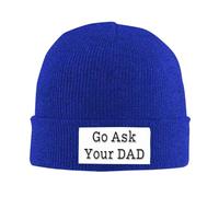 FWJZDSP Cappello da papà Vai a Chiedere a Tuo papà, Berretto Invernale Caldo, Divertente per la Festa del papà, per Mamma e papà.