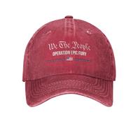 FWJZDSP Cappello Regolabile We The People Operation Epic Fury per Uomo e Donna