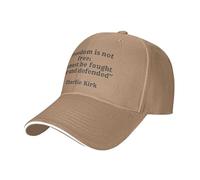 FWJZDSP Charlie Kirk La libertà Non è Gratuita, bisogna lottare per essa e difenderla. Cappellino da Baseball Regolabile, Cappellino da Camionista, Regali.