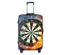 FWJZDSP Copertura per bagagli da viaggio Fuoco e ghiaccio Bersaglio per freccette Acqua bruciante Valigia Protezione elastica Copribagagli lavabili X-Large