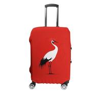 FWJZDSP Copertura per valigia con gru dalla corona rossa, giapponese carino, protezione per valigia da viaggio, custodia per bagagli con ruote
