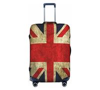 FWJZDSP Copri bagaglio da viaggio Bandiera Union Jack Bandiere vintage del Regno Unito Protezione elastica per valigia Copri bagaglio lavabile X-Large