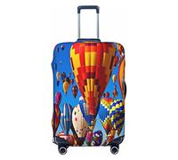 FWJZDSP Copri bagaglio da viaggio Mongolfiera colorata Valigia arcobaleno Protezione elastica Copri bagaglio lavabile Piccolo