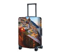 FWJZDSP Copribagaglio da viaggio Coprivaligia elastico Positano Seaside Sunset Copribagagli Copribagaglio da viaggio Coprivaligia antigraffio Copribagagli per adulti (18-32 pollici)