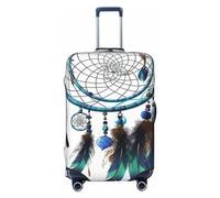 FWJZDSP Coprivaligia con stampa Native American Dream Catcher Coprivaligia elasticizzato Coprivaligia da viaggio antigraffio Coprivaligia lavabile per bagagli da 18-32 pollici