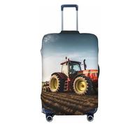 FWJZDSP Coprivaligia con stampa per trattore agricolo Coprivaligia elasticizzato Coprivaligia da viaggio antigraffio Coprivaligia lavabile per bagagli da 18-32 pollici