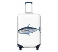 FWJZDSP Coprivaligia con stampa Tuna Thunnus Coprivaligia da viaggio Coprivaligia elastico lavabile Coprivaligia antigraffio e sporco Coprivaligia antipolvere Adatto per bagagli da 18-32 pollici