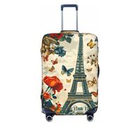 FWJZDSP Coprivaligia da viaggio con motivo classico della Torre di Parigi, elegante, elasticizzato, lavabile, antigraffio, adatto a valigie da 18 a 21 pollici.
