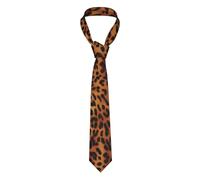 FWJZDSP Cravatta da uomo con stampa leopardata Sirena nell'oceano Cravatta da uomo Cravatta in seta Cravatta alla moda Cravatta stampata Cravatta sottile