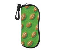 FWJZDSP Custodia morbida con cerniera per occhiali da calcio e da campo, custodia di sicurezza portatile per uomo e donna