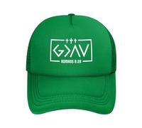 FWJZDSP Dio è più Grande degli Alti e Bassi, Croce Cristiana Gesù 2024, Cappello da papà, Donna, Uomo, Cappello da Camionista, Berretto da Baseball, Nero